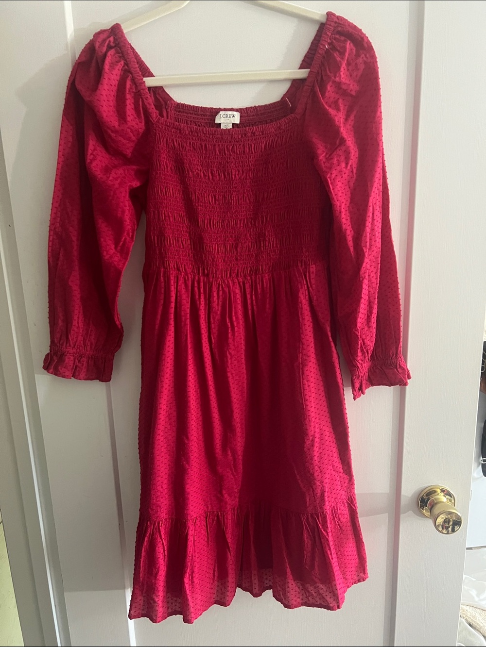 J. Crew Raspberry Pink Dress